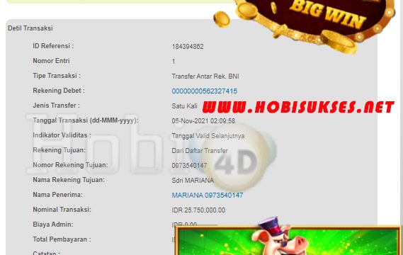 BUKTI JACKPOT SLOT GAMES Rp 25.750.000 MEMBER HOBI4D