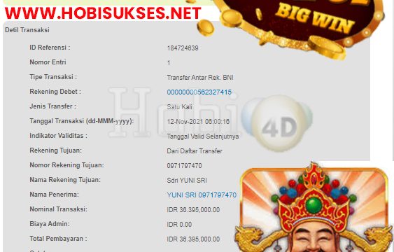 BUKTI JACKPOT SLOT GAMES Rp 36.395.000 MEMBER HOBI4D