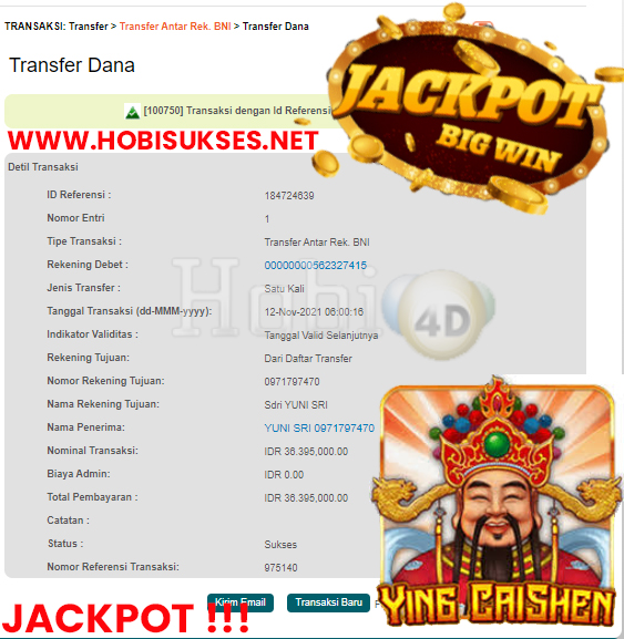 BUKTI JACKPOT SLOT GAMES Rp 36.395.000 MEMBER HOBI4D