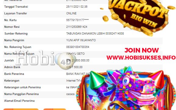 BUKTI JACKPOT SLOT GAMES Rp 21.600.000 MEMBER HOBI4D