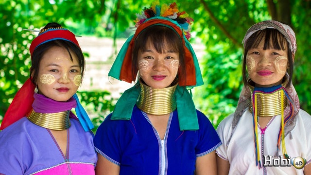 Leher Panjang Unik Wanita Suku Kayan, Ini Sejarahnya Mereka Hidup di Thailand