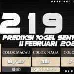 PREDIKSI TOGEL SENTOSA 4D 11 FEBRUARI 2022