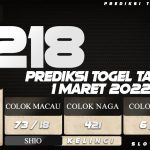 PREDIKSI TOGEL TAIPE 1 MARET 2022