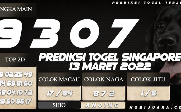 PREDIKSI TOGEL SINGAPORE POOLS 13 MARET 2022