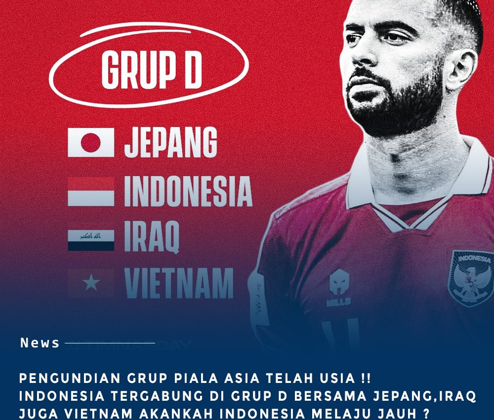 Hasil Drawing Piala Asia : Indonesia Masuk Grup Berat Akankah Timnas Mampu Melaju ?